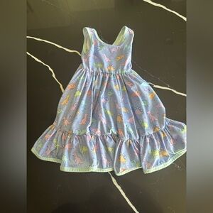 Girlhood Twirl Dinosaur Print Dress‎